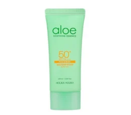 Vandeniui atsparus kremas nuo saulės su alaviju/ Holika Holika Aloe Waterproof Sun Cream SPF 50+ PA ++++