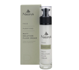 Fluidinis veido kremas su niacinamidu, bakučioliu ir peptidais/ NATURYS MATT SOLUTION FLUID CREAM