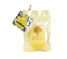 Ypač švelni veido kempinė su alyvuogių aliejumi