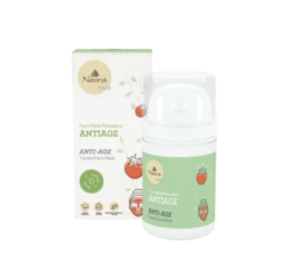 Priešraukšlinė drėkinamoji pomidorų kaukė/ NATURYS TOMATO MASK