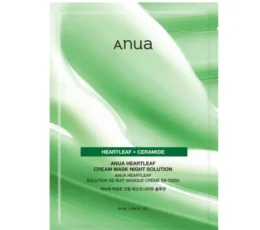 Jautrios odos raminanti kaukė ANUA Heartleaf Cream Mask Night Solution